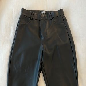 Zara faux leather leggings